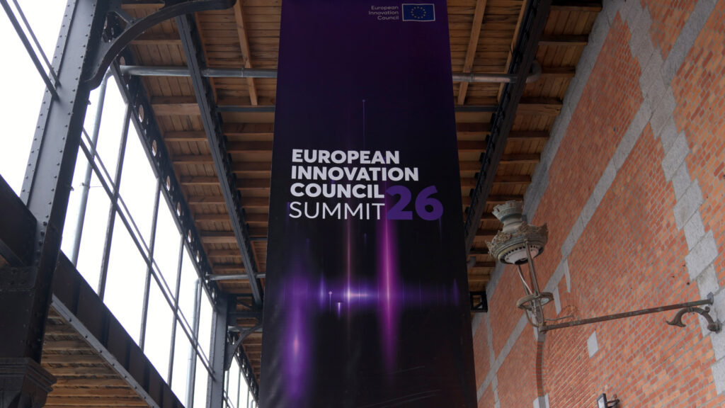 EIC Summit 26 — summit banner in the venue