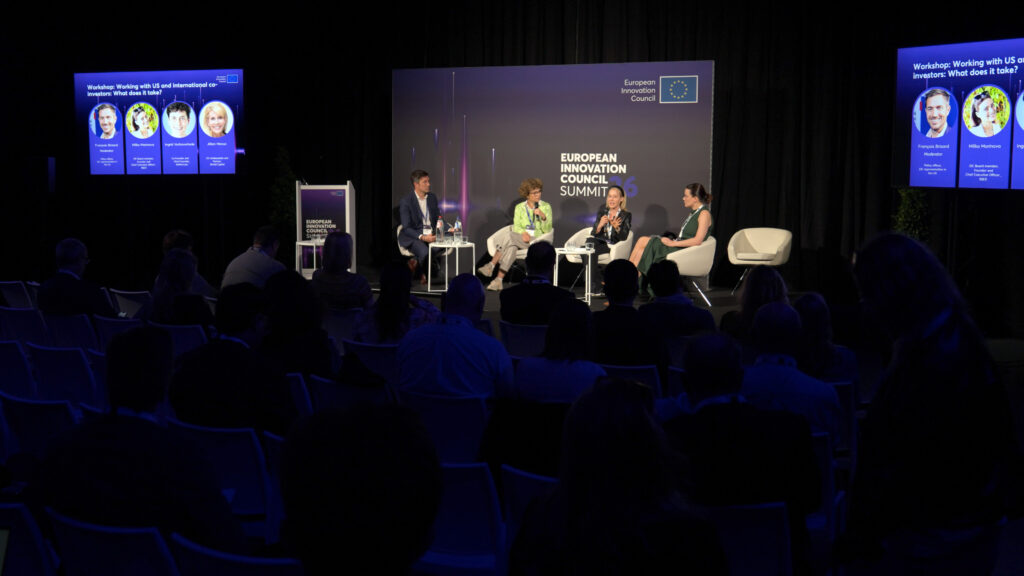 EIC Summit 26 — workshop panel with co-investors, Brussels