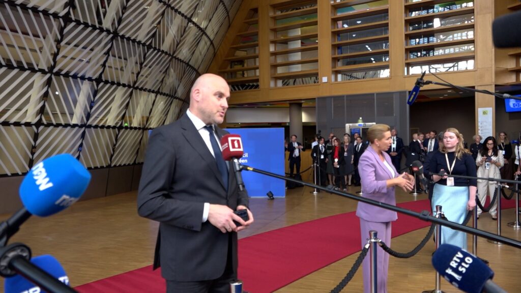Doorstep interview at the European Council