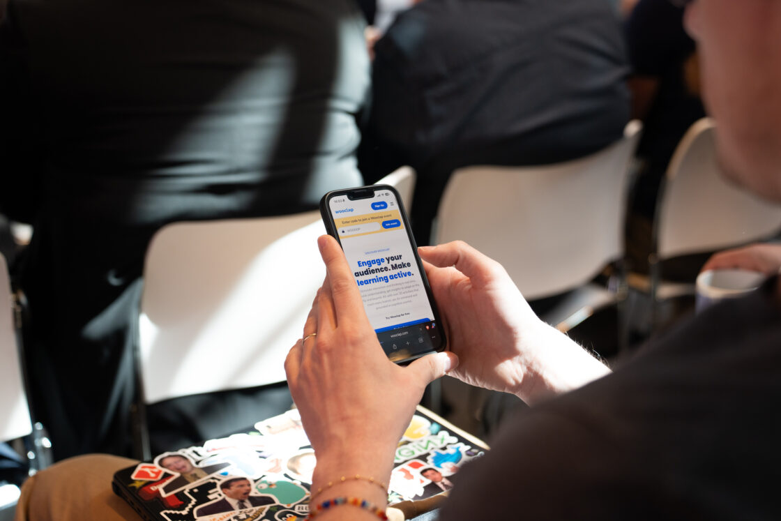 Showing a Product in Real Hands — Wooclap