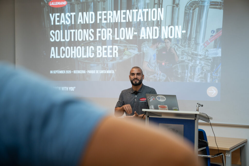 Opening slide of the Lallemand masterclass on low and no alcohol beer