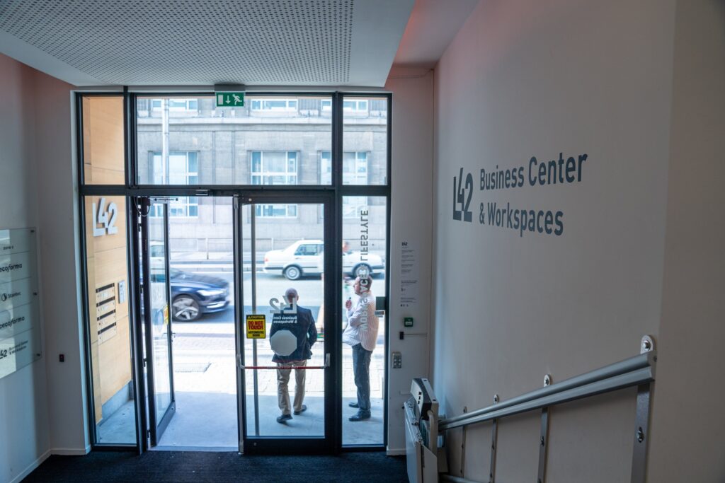 Entrance of the L42 Business Center, Brussels